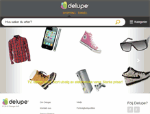 Tablet Screenshot of delupe.no